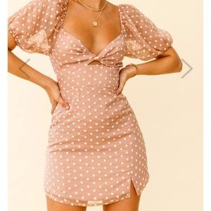 Molli Sheer Puff Sleeve Dress